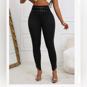Elegant Black High-Waisted Leggings